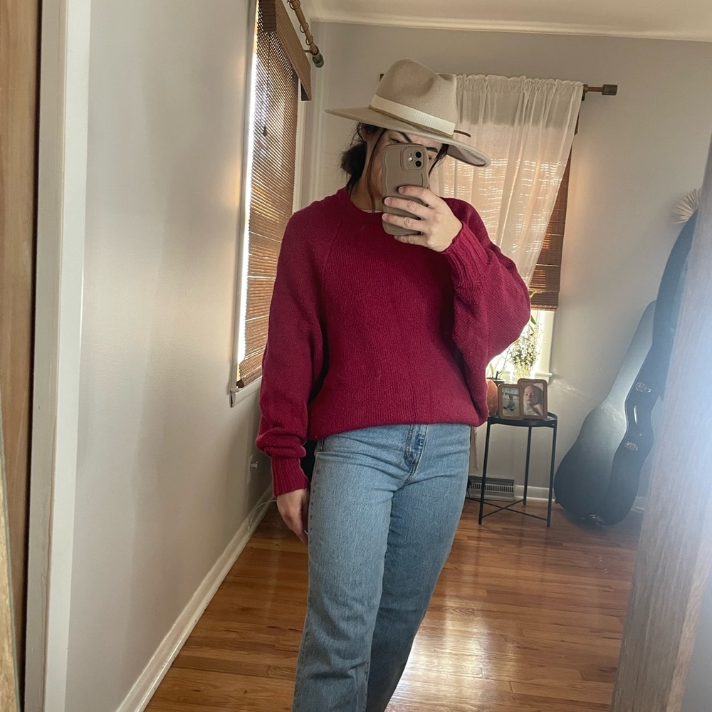 Urban Outfitters magenta sweater